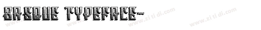 Basque typeface字体转换
